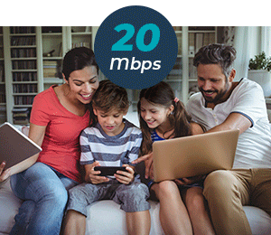 20Mbps Packages Suitable for Homes and Small Businesses